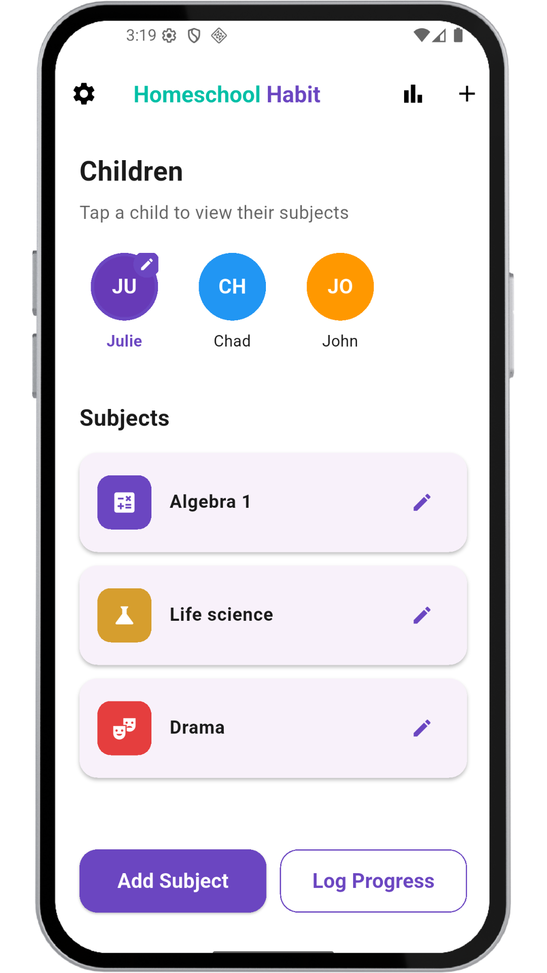 HomeschoolTracker App Screenshot 1