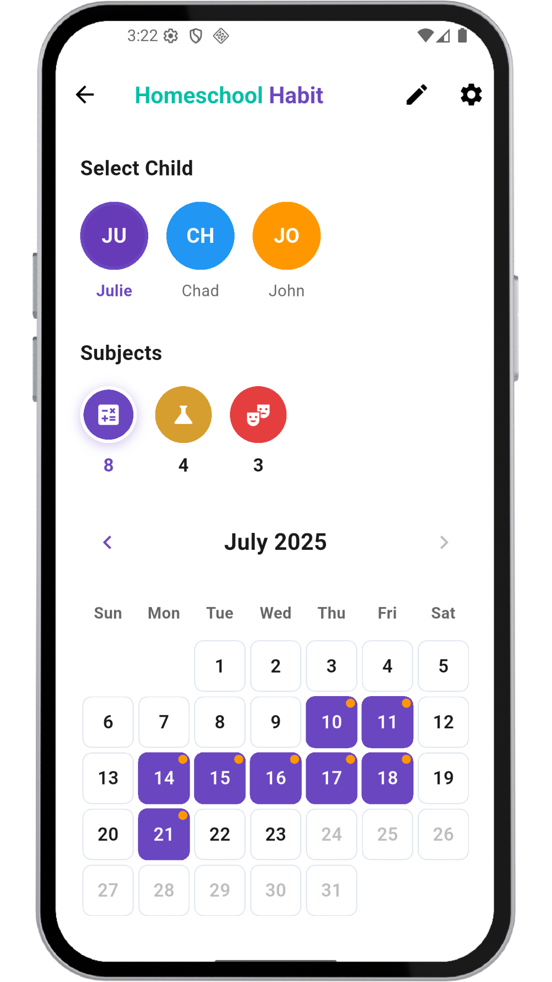 HomeschoolTracker App Screenshot 3